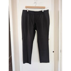 Calvin Klein Womens Black Modern Ankle Pant Slim Fit Trousers Size 14 NWT Work